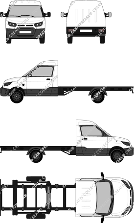 StreetScooter Work Chassis voor bovenbouwen, actueel (sinds 2017) (Stre_003)