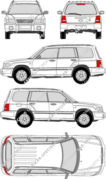 Subaru Forester, 1997–2001 (Suba_001)