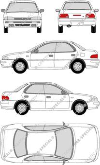 Subaru Impreza, berlina, 4 Doors (1998)