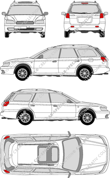 Subaru Legacy, Station wagon, 5 Doors (1998)