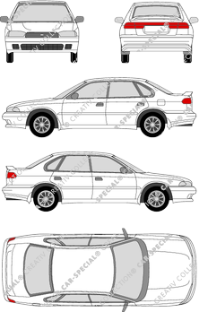 Subaru Legacy, berlina, 4 Doors (1994)