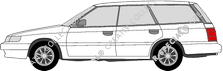Subaru Legacy Station wagon, 1989–1991