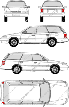 Subaru Legacy break, 1989–1991 (Suba_013)