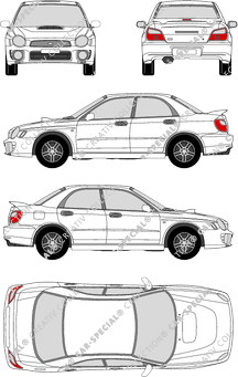 Subaru Impreza Limousine, 2000–2002 (Suba_018)