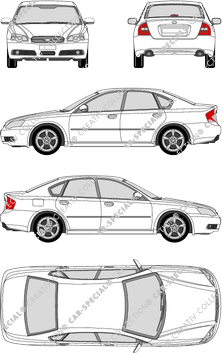 Subaru Legacy, Limousine, 4 Doors (2003)