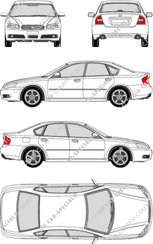 Subaru Legacy Limousine, 2003–2009 (Suba_027)