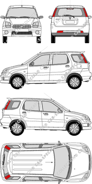 Subaru Justy G3X, G3X, AWD, Kombilimousine, 5 Doors (2003)