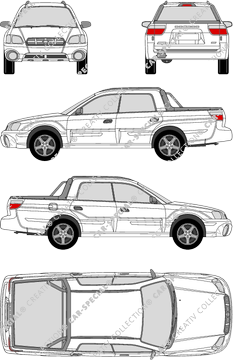 Subaru Baja, Pick-up, 4 Doors (2003)