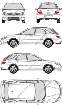 Subaru Impreza Hayon, 2005–2007 (Suba_033)