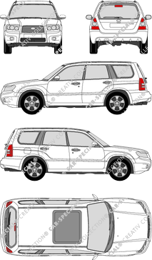 Subaru Forester Station wagon, 2005–2008 (Suba_034)