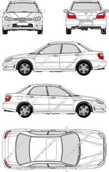 Subaru Impreza berlina, 2006–2007 (Suba_036)