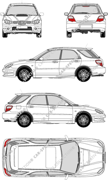 Subaru Impreza break, 2006–2007 (Suba_039)