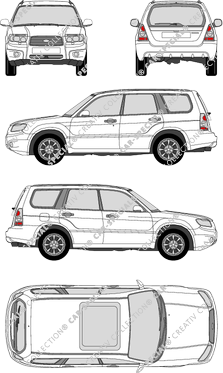 Subaru Forester 2.0 X, 2.0 X, combi, 5 Doors (2006)