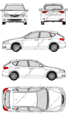 Subaru Impreza, Hatchback, 5 Doors (2007)
