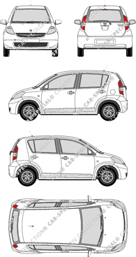 Subaru Justy Kombilimousine, 2008–2011 (Suba_044)