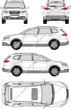 Subaru Tribeca combi, 2009–2014 (Suba_046)