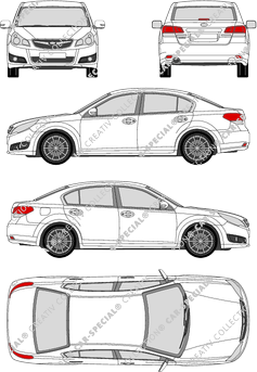 Subaru Legacy, 2009–2014 (Suba_047)