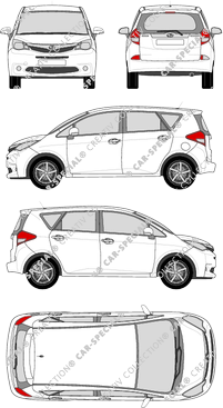 Subaru Trezia Kombi, 2011–2014 (Suba_052)