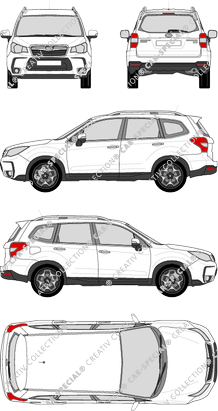 Subaru Forester Station wagon, 2016–2019 (Suba_056)