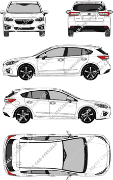 Subaru Impreza Hatchback, 2018–2022 (Suba_063)