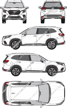 Subaru Forester station wagon, attuale (a partire da 2022) (Suba_067)