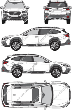 Subaru Outback station wagon, attuale (a partire da 2022) (Suba_068)