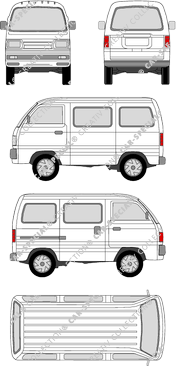 Suzuki Carry station wagon, 1991–1993 (Suzu_008)