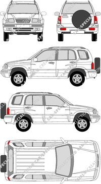 Suzuki Grand Vitara break, 2001–2005 (Suzu_011)