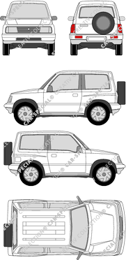 Suzuki Vitara, 1988–1998 (Suzu_017)
