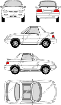 Suzuki X-90, Cabriolet, 2 Doors (1996)