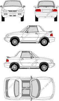 Suzuki X-90 Convertible, 1996–1997 (Suzu_021)