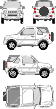 Suzuki Jimny Descapotable, 1998–2018 (Suzu_023)