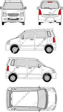 Suzuki Wagon, break, 5 Doors (2000)