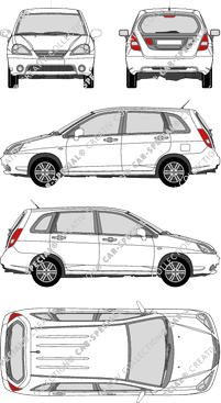 Suzuki Liana, 2001–2004 (Suzu_027)