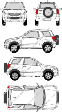 Suzuki Grand Vitara Station wagon, 2005–2014 (Suzu_038)