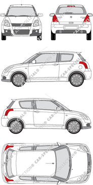 Suzuki Swift, 2006–2012 (Suzu_042)
