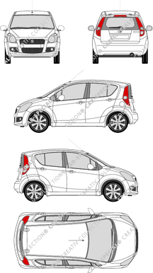 Suzuki Splash, station wagon, 5 Doors (2008)