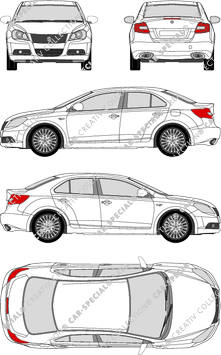 Suzuki Kizashi, Limousine, 4 Doors (2010)