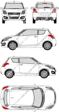 Suzuki Swift Sport, Hatchback, 3 Doors (2012)