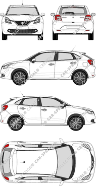 Suzuki Baleno, actueel (sinds 2016) (Suzu_057)