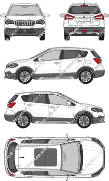 Suzuki SX4, 2017–2021 (Suzu_058)