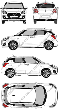 Suzuki Swift, 2017–2024 (Suzu_060)