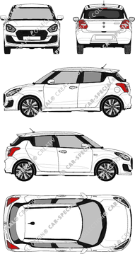 Suzuki Swift, 2017–2024 (Suzu_061)