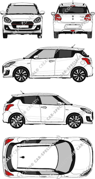 Suzuki Swift RS, Hatchback, 5 Doors (2017)