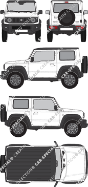 Suzuki Jimny Station wagon, current (since 2018) (Suzu_065)