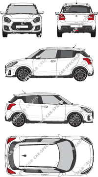 Suzuki Swift Hatchback, 2019–2024 (Suzu_067)