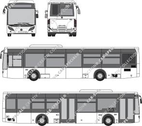 Temsa LF 12 bus, actueel (sinds 2019) (Tems_014)