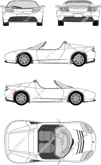 Tesla Roadster cabriolet, 2008–2012 (Tesl_001)