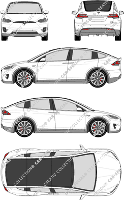 Tesla Model X, actueel (sinds 2016) (Tesl_003)