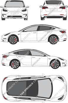 Tesla Model 3, 2018–2023 (Tesl_004)